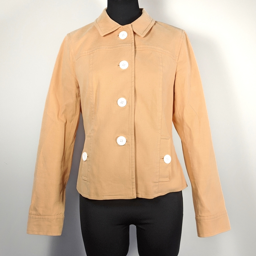 TALBOTS Light Orange "Jean" Jacket Size 10